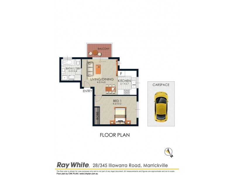 28/345-357 Illawarra Road, Marrickville NSW 2204 Floorplan