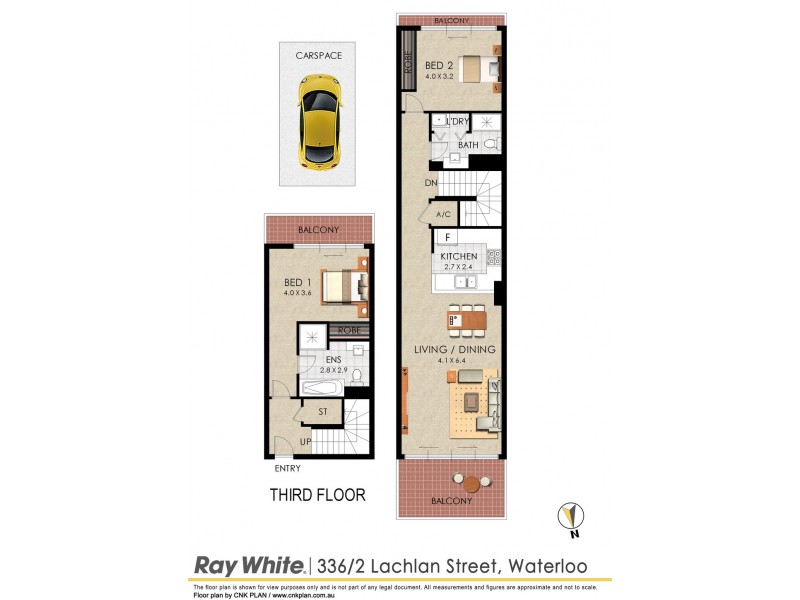 336/2-4 Lachlan Street, Waterloo NSW 2017 Floorplan
