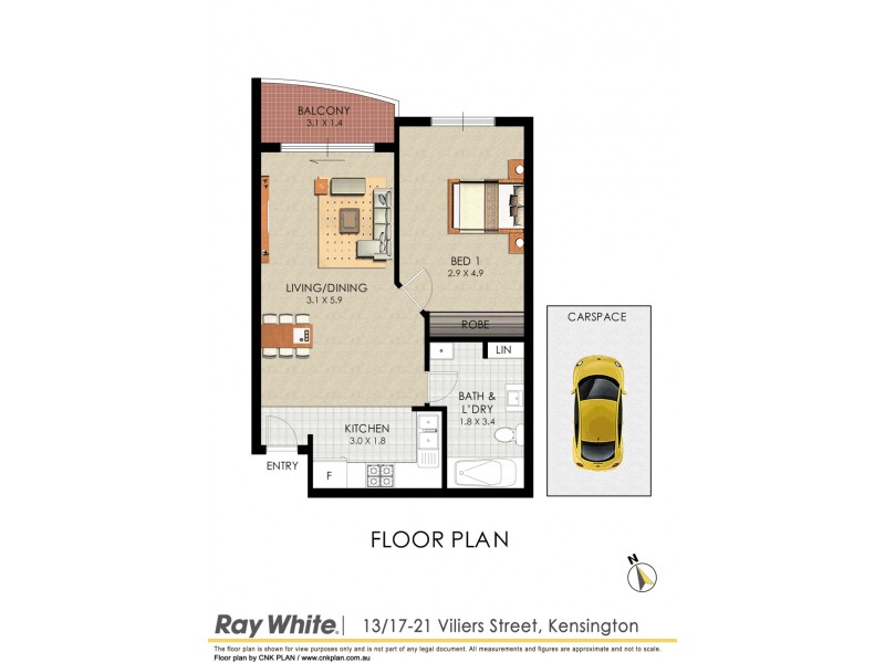 13/17-21 Villiers Street, Kensington NSW 2033 Floorplan