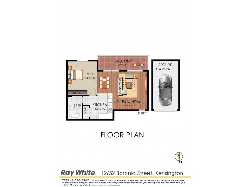 12/52-54 Boronia Street, Kensington NSW 2033 Floorplan