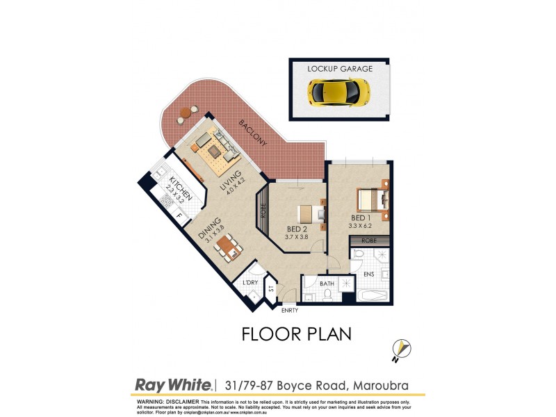 31/79 Boyce Road, Maroubra NSW 2035 Floorplan