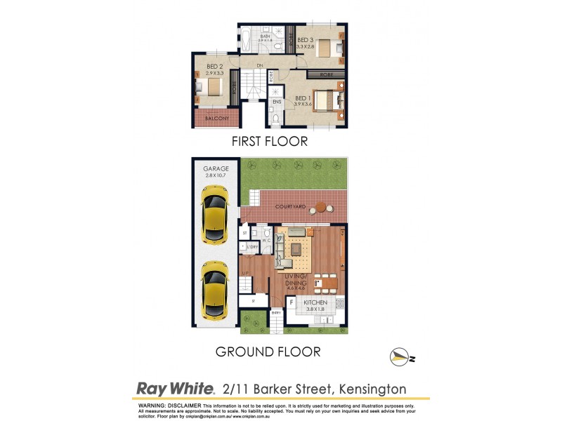 2/11 Barker Street, Kensington NSW 2033 Floorplan