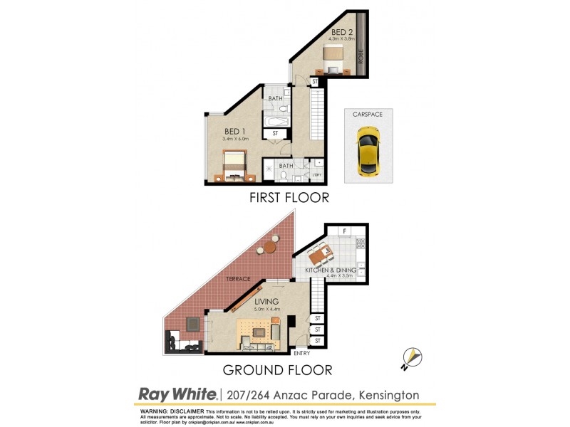 207A/264 Anzac Pde, Kensington NSW 2033 Floorplan