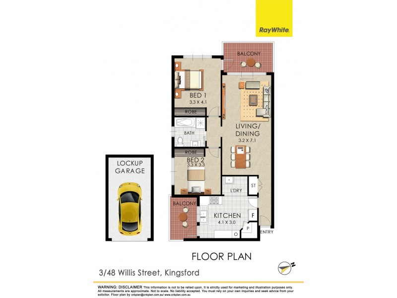 3/48-50 Willis St, Kingsford NSW 2032 Floorplan
