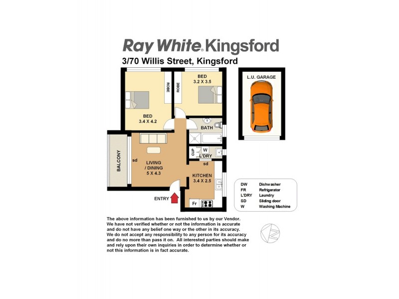 3/70 Willis Street, Kingsford NSW 2032 Floorplan
