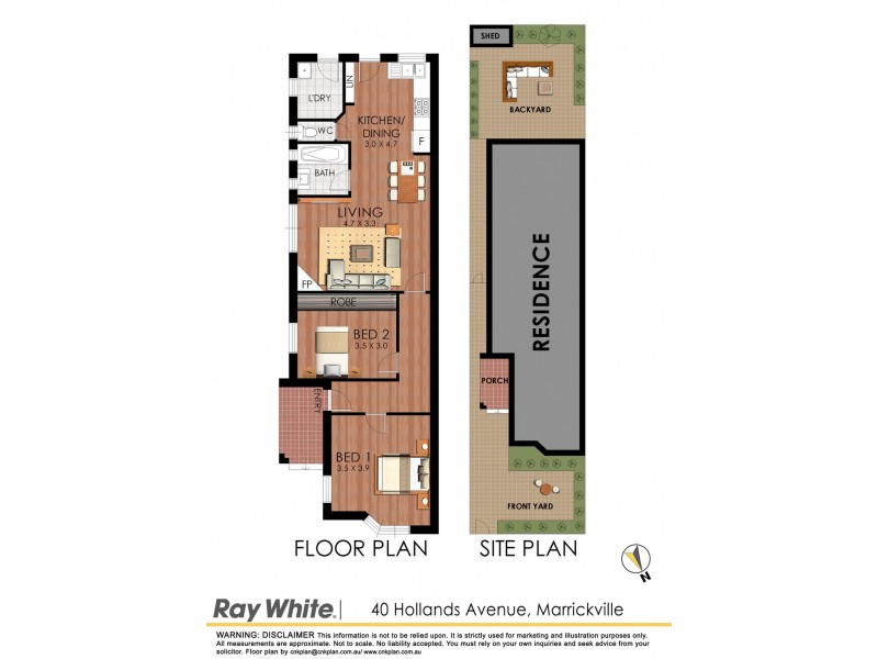 40 Hollands Ave, Marrickville NSW 2204 Floorplan