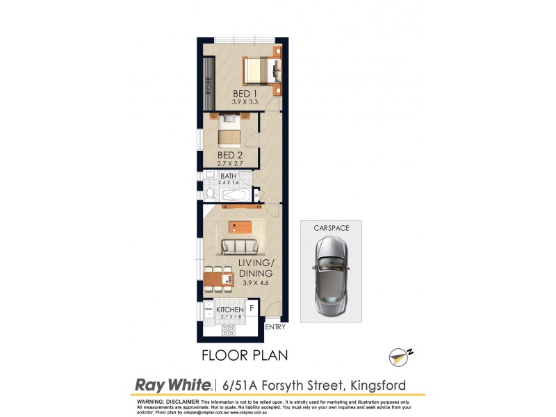 6/51a Forsyth Street, Kingsford NSW 2032 Floorplan