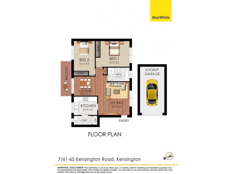 7/61-65 Kensington road, Kensington NSW 2033 Floorplan