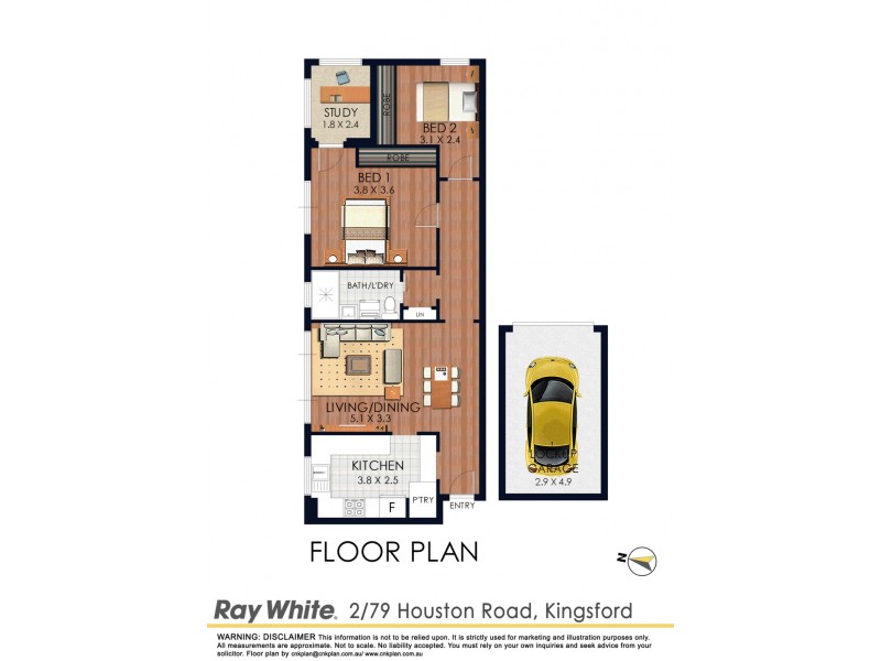 2/79 Houston Road, Kingsford NSW 2032 Floorplan