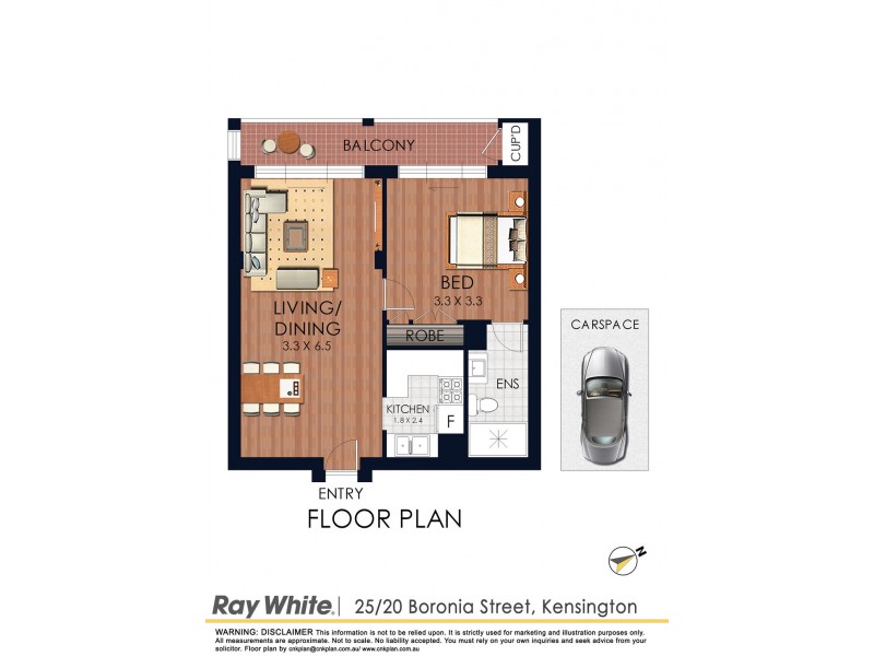 25/20 Boronia Street, Kensington NSW 2033 Floorplan
