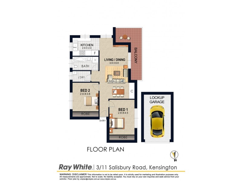 3/11 Salisbury Road, Kensington NSW 2033 Floorplan