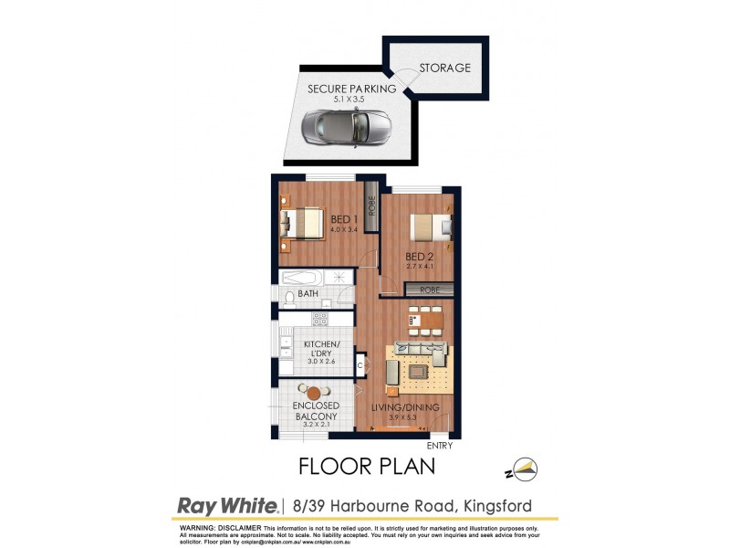 8/39 Harbourne Rd, Kingsford NSW 2032 Floorplan