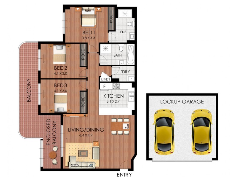 21/255 Anzac Parade, Kingsford NSW 2032 Floorplan