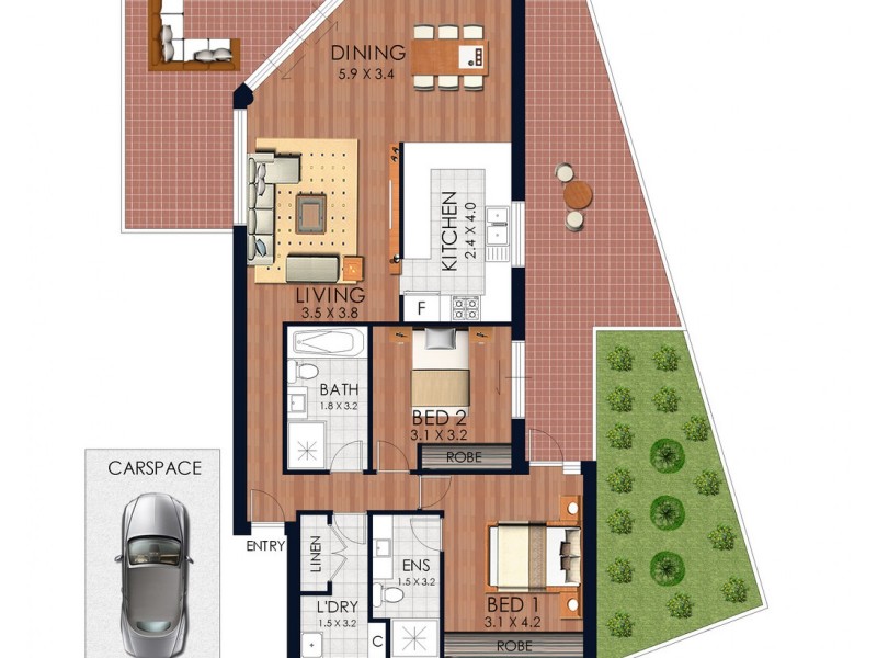 1B/331-333 Anzac Parade, Kingsford NSW 2032 Floorplan