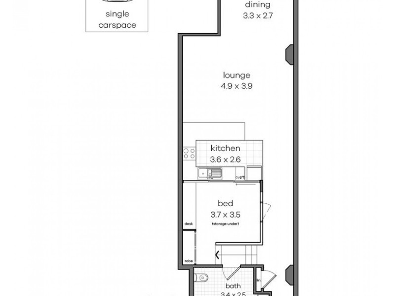317/1 Missenden Road, Camperdown NSW 2050 Floorplan