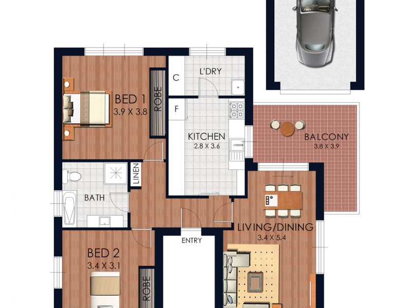 4/109 Houston Road, Kingsford NSW 2032 Floorplan