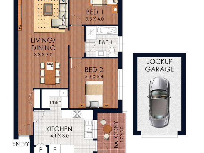 16/48 Willis Street, Kingsford NSW 2032 Floorplan