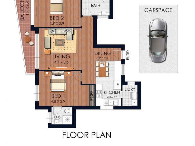 8/45-49 Harbourne Road, Kingsford NSW 2032 Floorplan