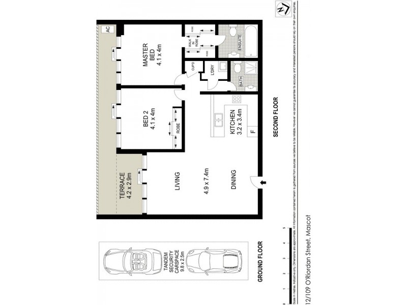 12/109 O’Riordan Street, Mascot NSW 2020 Floorplan
