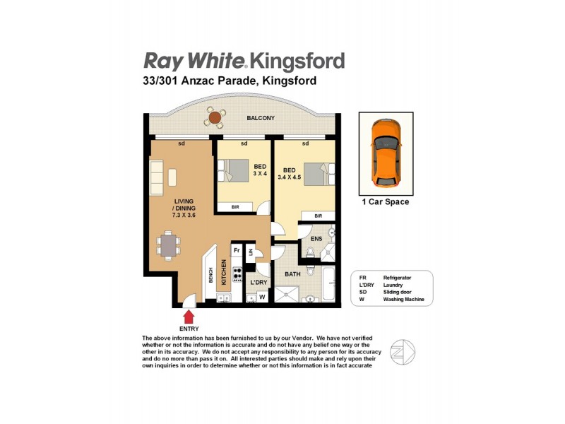 33/301-303 Anzac parade, Kingsford NSW 2032 Floorplan
