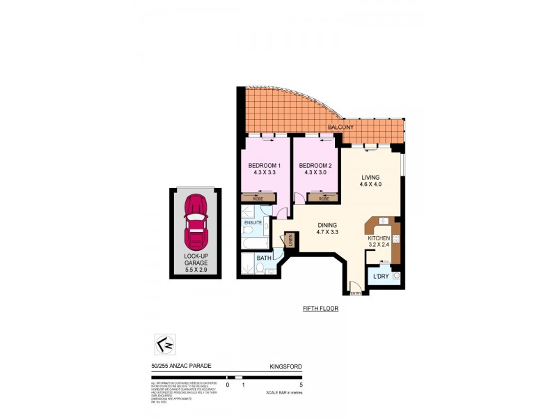 50/255-271 Anzac Parade, Kingsford NSW 2032 Floorplan