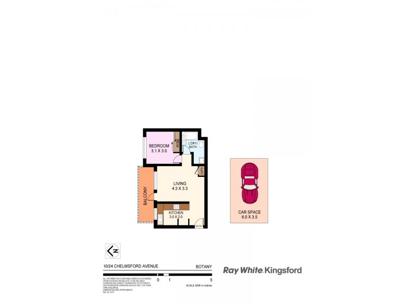 10/24 Chelmsford Avenue, Botany NSW 2019 Floorplan