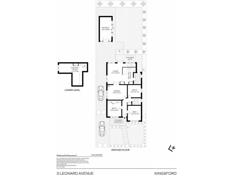 3 Leonard Ave, Kingsford NSW 2032 Floorplan