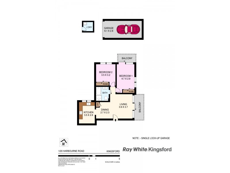 1/20 Harbourne Road, Kingsford NSW 2032 Floorplan