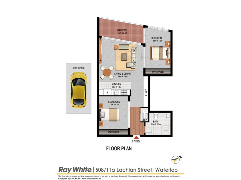 508/11a Lachlan Street, Waterloo NSW 2017 Floorplan