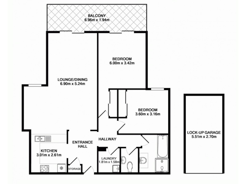 505/1-7 Gloucester Place, Kensington NSW 2033 Floorplan