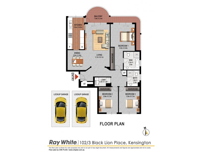 102/3 Black Lion Place, Kensington NSW 2033 Floorplan