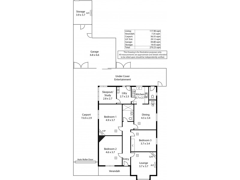 46 Hurtle Street, West Croydon SA 5008 Floorplan