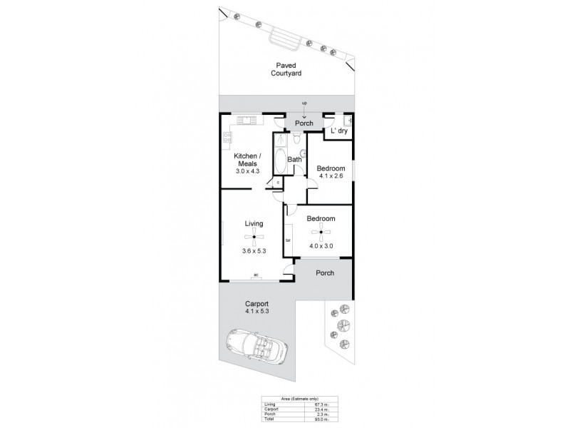 2/25 Strathmore Terrace, Brighton SA 5048 Floorplan