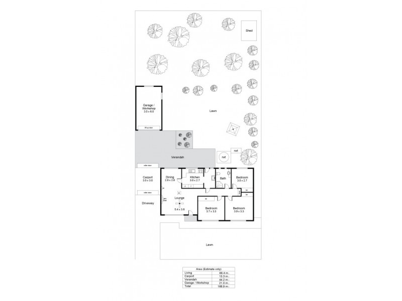 38 John Street, Flinders Park SA 5025 Floorplan