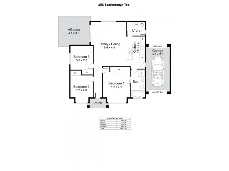 15C Scarborough Terrace, Dover Gardens SA 5048 Floorplan