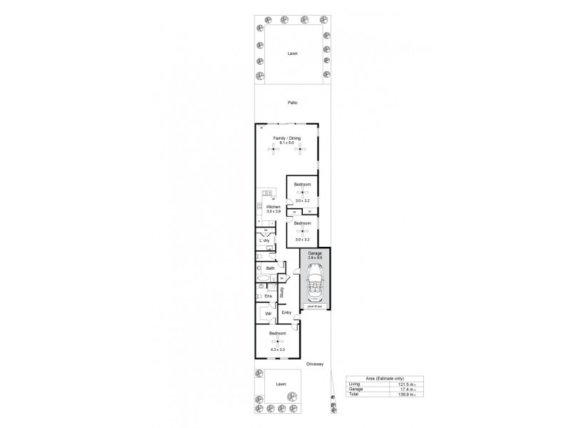 39 Russell Avenue, Seacombe Gardens SA 5047 Floorplan