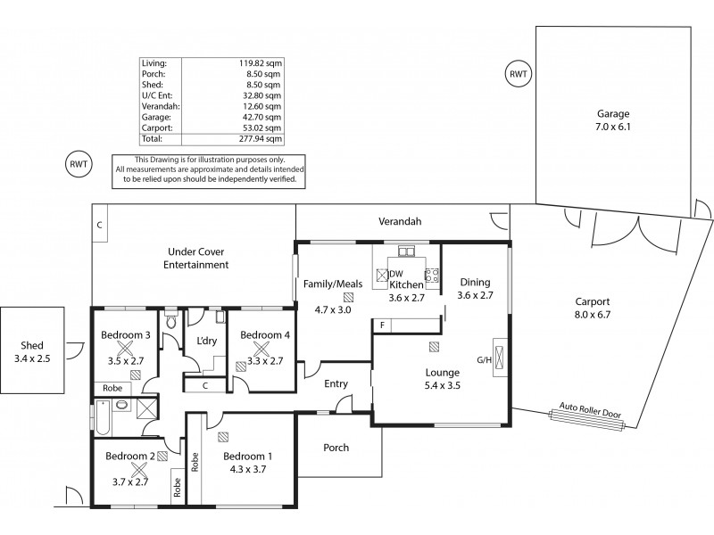 5 IBIS COURT, Reynella SA 5161 Floorplan