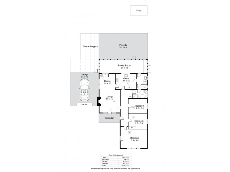 3 Railway Terrace, Hove SA 5048 Floorplan