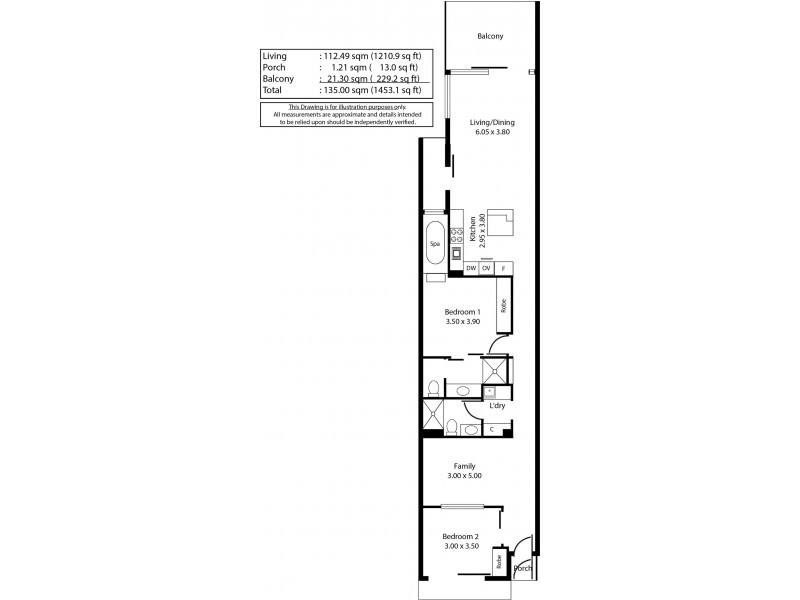 204/356 Seaview Road, Henley Beach SA 5022 Floorplan