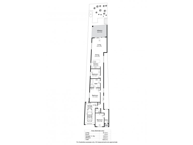 17 Ella Street, Dover Gardens SA 5048 Floorplan