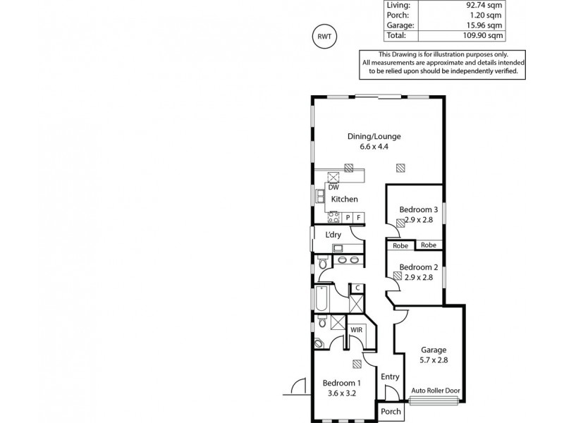 1A Cowra Crescent, Park Holme SA 5043 Floorplan