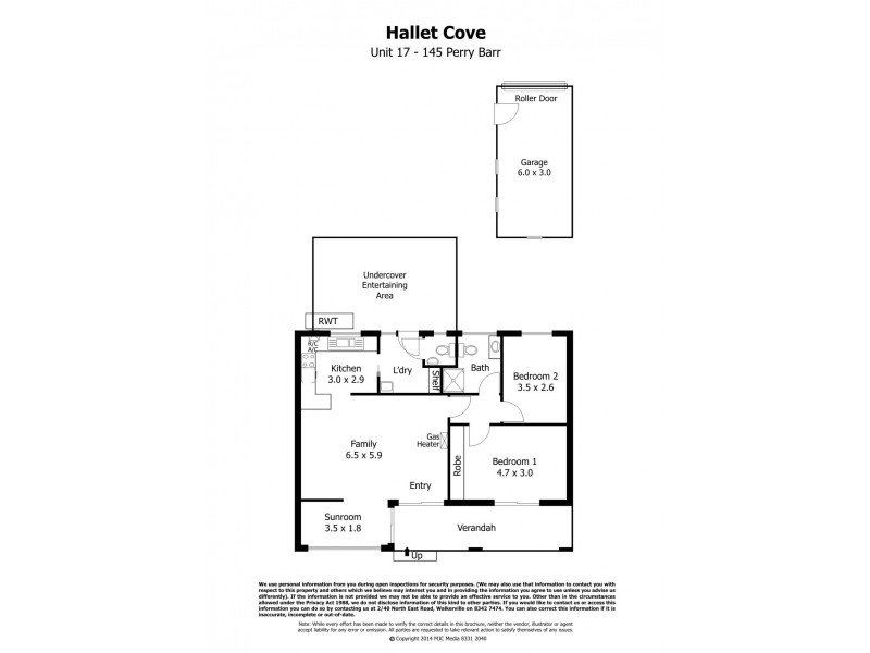 17/145 Perry Barr Road, Hallett Cove SA 5158 Floorplan