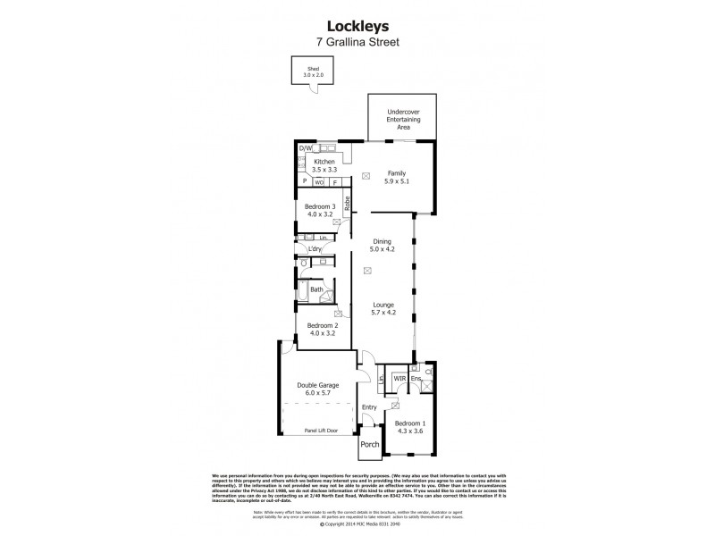 7 Grallina Street, Lockleys SA 5032 Floorplan