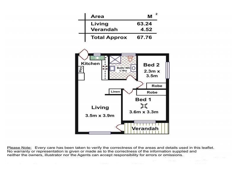 Unit 2/7 Clifton Street, Camden Park SA 5038 Floorplan
