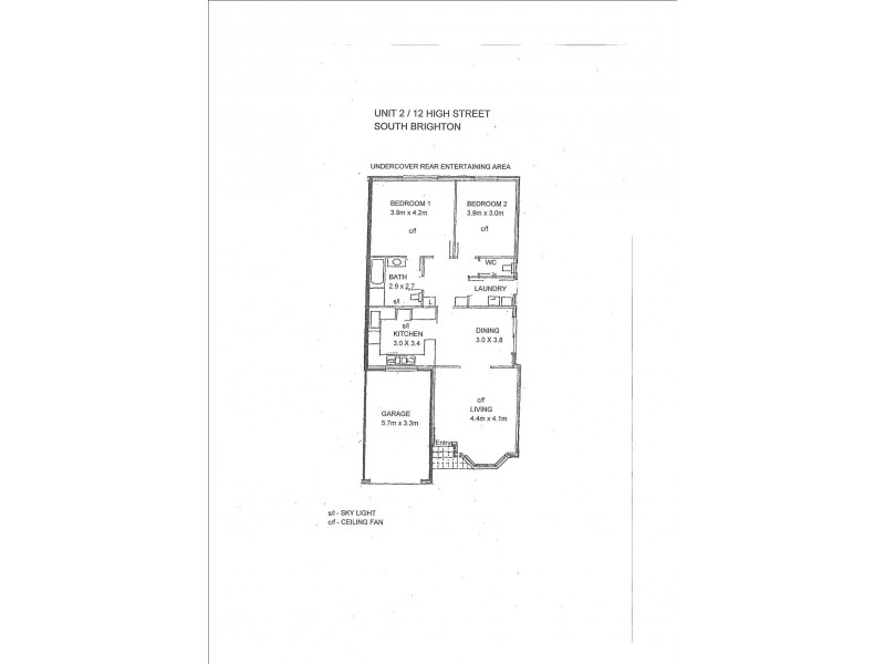 2/12 HIGH STREET, South Brighton SA 5048 Floorplan