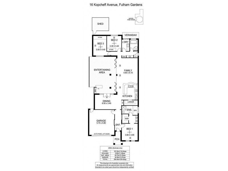 16 KOPCHEFF AVENUE, Fulham Gardens SA 5024 Floorplan