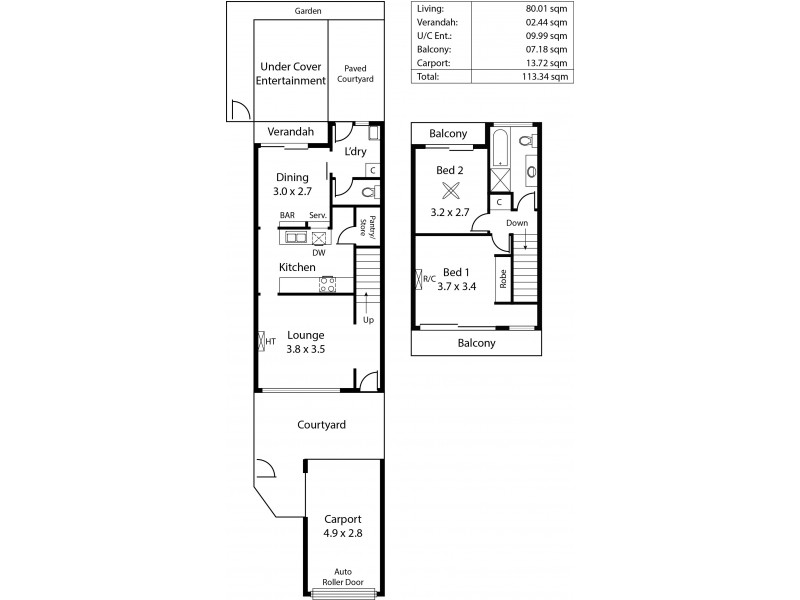 4/62 Sandpiper Place, West Lakes Shore SA 5020 Floorplan