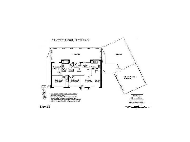 5 BOVARD COURT, Trott Park SA 5158 Floorplan