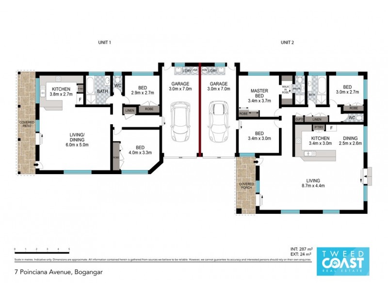 2/7 Poinciana Avenue, Bogangar NSW 2488 Floorplan