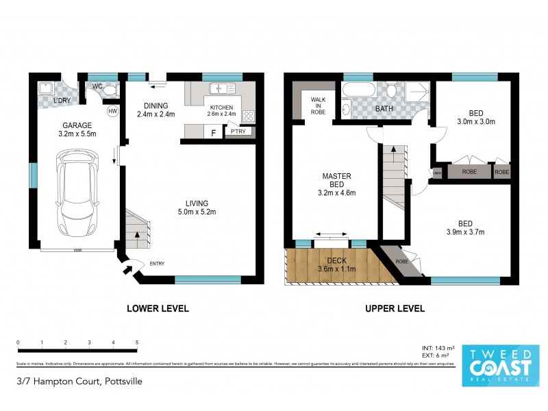 3/7 Hampton Crt, Pottsville NSW 2489 Floorplan